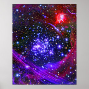 Pôster O conjunto de estrela dos arcos profundamente