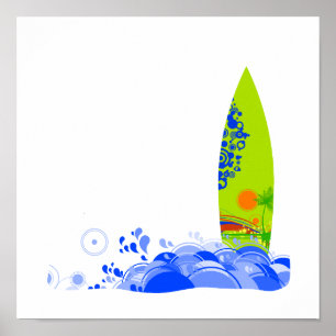 Pôster O conselho verde nas ondas