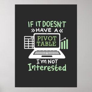 Poster O Contador Tem Uma Mesa Dinâmica