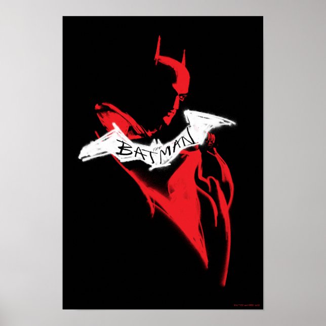 Poster O Contorno do Batman Sprayink (Frente)