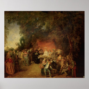 Poster O contrato de casamento, c.1712-13