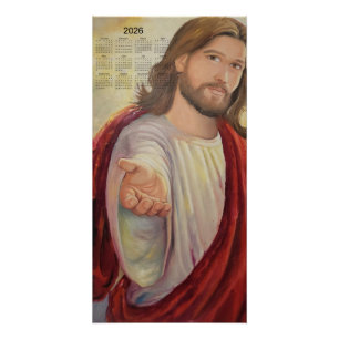 Pôster O Convite Divino: Jesus Calendário 2026