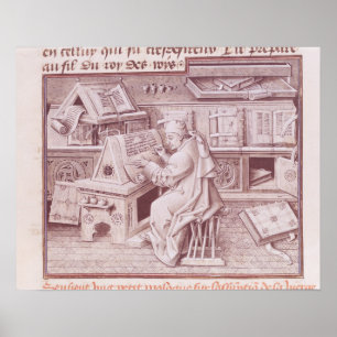 Pôster O copyist Jean Mielot
