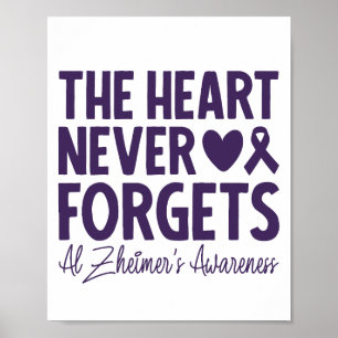Poster O coração nunca esquece a consciência de Alzheimer