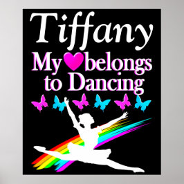 PÔSTER O CORAÇÃO PERTENCE AO BALÉ PERSONALIZADO