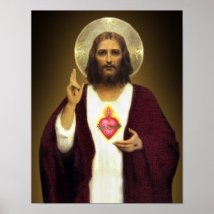 Poster O coração sagrado de Jesus