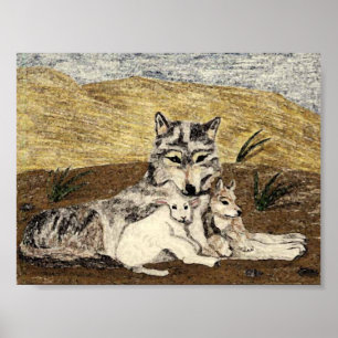 Poster O cordeiro encontrar-se-á para baixo com o lobo