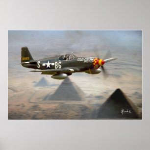 Pôster "O Corvo e as Pirâmides"