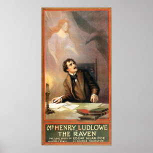 Poster O corvo Love Story de Edgar Allan Poe