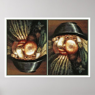 Poster O cozinheiro de Giuseppe Arcimboldo