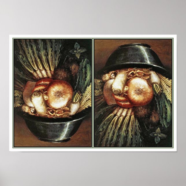 Poster O cozinheiro de Giuseppe Arcimboldo (Frente)