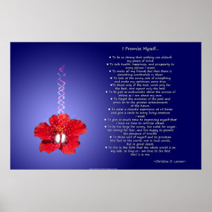 Pôster O credo do optimista: Hibiscus inspirado