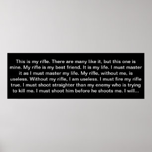 Pôster O credo do Rifleman