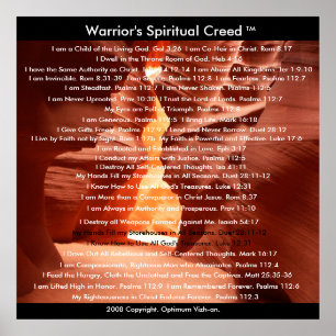 Poster O credo dos guerreiros por WarriorsCreed