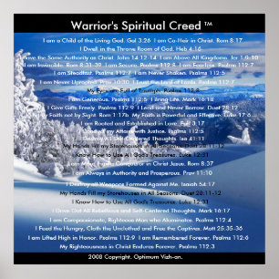 Pôster O credo dos guerreiros por WarriorsCreed