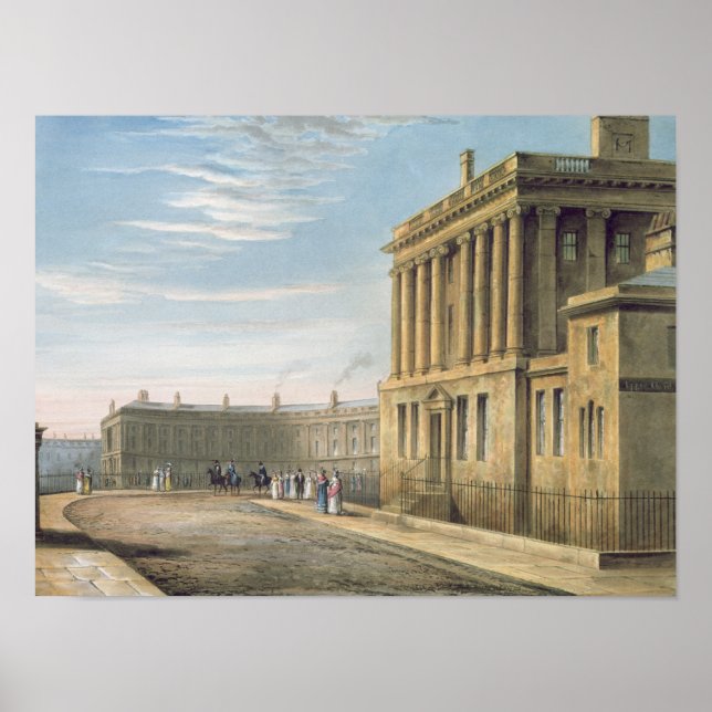 Pôster O Crescente Real, Bath 1820 (Frente)