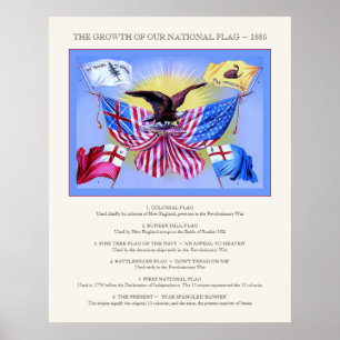 Poster O crescimento de nosso vintage do ~ da bandeira