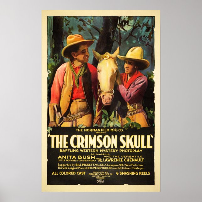 Poster O CRIMSON SKULL Richard Norman Antigo Filme Clássi (Frente)