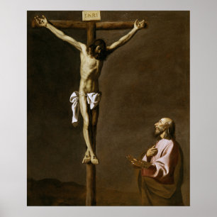 Pôster O Cristo Crucificado com um Pintor