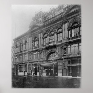 Pôster O critério Restaurante e Teatro, 1902