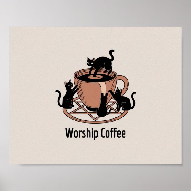 Poster O Culto de café, café Culto (Frente)