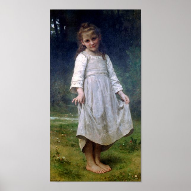 Poster O Curtsey, Bouguereau (Frente)