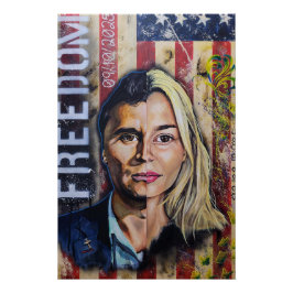 Pôster O Custo da Liberdade - Arte Patriótica Americana