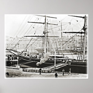 Pôster O Cutty Sark no cais (1869)