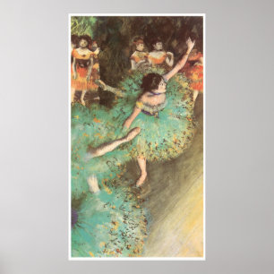 Poster O Dançarino Verde. 1880, Edgar Degas