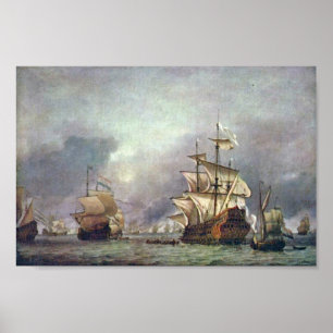 Poster O de quatro dias durante a batalha de 1666