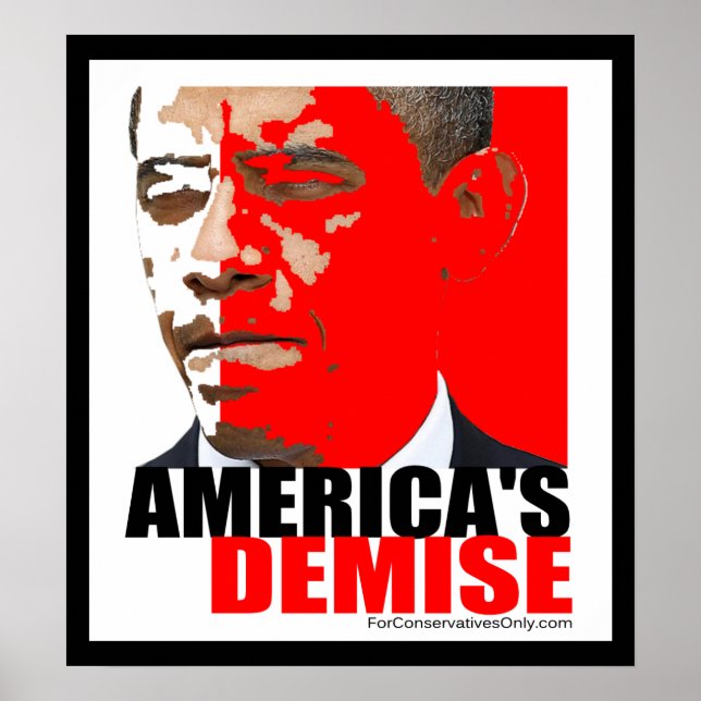Poster "O Demise da América" (Frente)