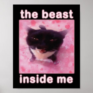 Poster O Dentro da Besta Me Gata Engraçado