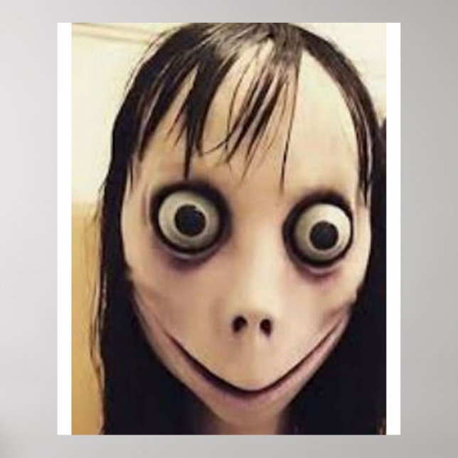 Poster O desafio do Momo Creepy Reddit Hoax (Frente)