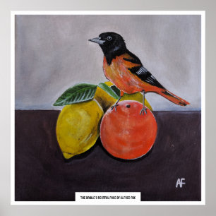 Poster O Descanso do Oriole Pintura de Alfred Fox