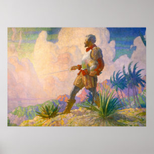 Poster O descobridor de Newell Convers Wyeth