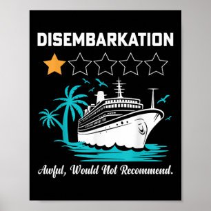 Poster O Desembarque Terrível Não Recomendaria Cru Engraç