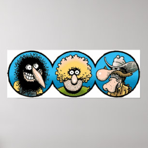 Poster o desenho animado fabuloso e peludo dos irmãos