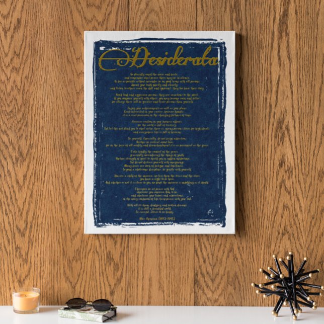 Poster O Desiderata "Coisas Desejadas" (Criador carregado)