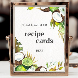 Poster O design especial do Tropical Hawaiian Floral