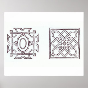 Poster O design para um nó jardina, 'da casa de campo