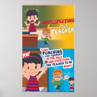 Poster O desrespeito nunca é Legal (Matte)