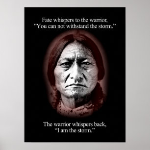 Poster "O destino sussurra para o guerreiro"