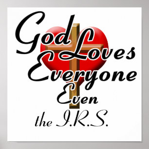Poster O deus ama o IRS!