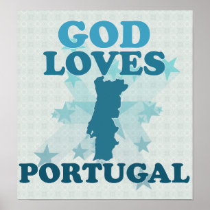 Pôster O deus ama Portugal