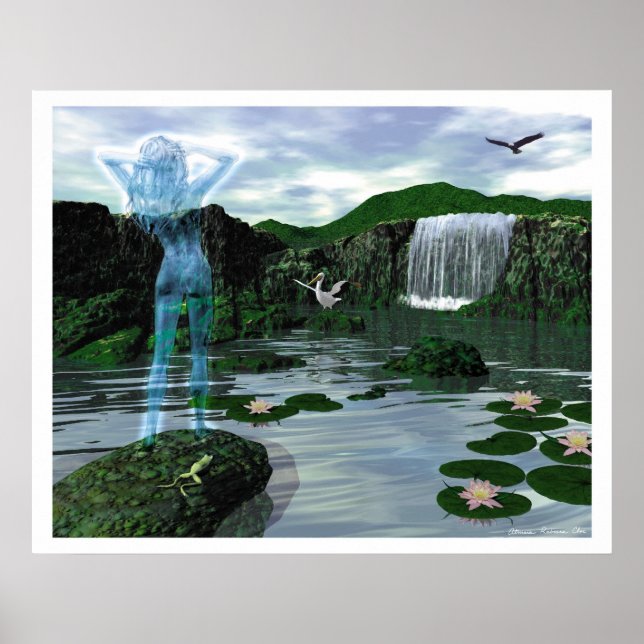 Poster O Deva de Água (Frente)