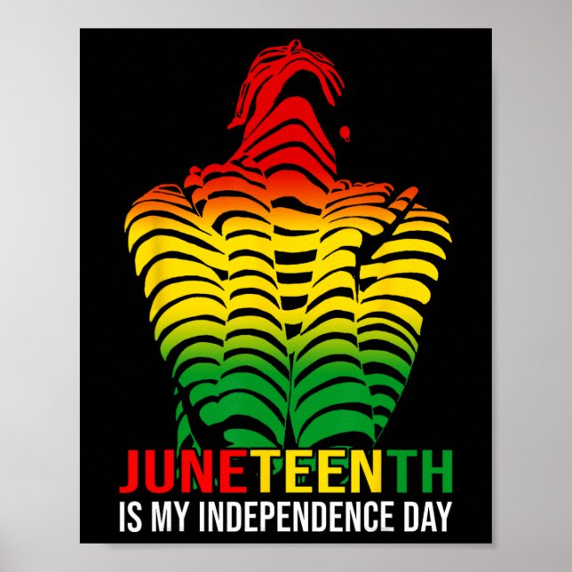Poster O Dia da Independência é afro-americano 1865 (Frente)