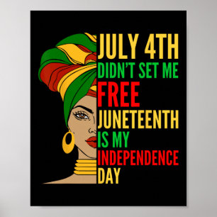 Poster O Dia da Independência é História Negra e Direitos