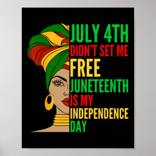 Poster O Dia da Independência é História Negra e Direitos