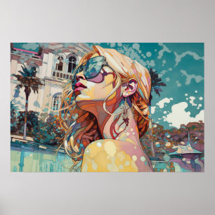 Poster O dia da Rachel na piscina