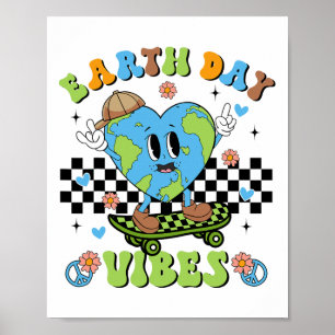 Poster O Dia da Terra Viba Planeta Natureza Ambiental Mun